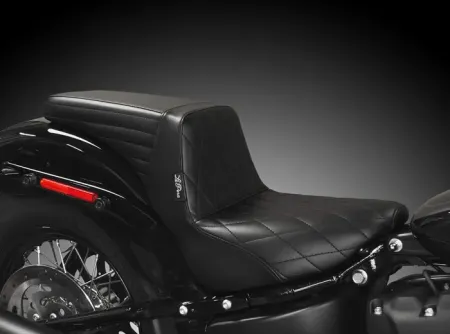 Le Pera KickFlip Diamond Stitched Seat For Harley Davidson 2018-2024 Softail FXFB Fat Bob Models (LYF-590DM)