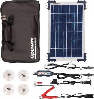 TecMate OptiMate Solar Duo With 10W Panel Battery Charger & Travel Kit (TM522-D1TK)