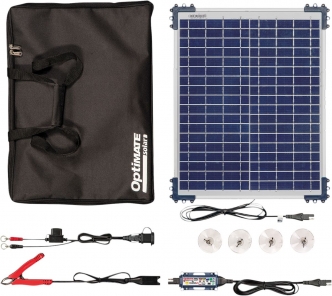 TecMate OptiMate Solar Duo With 20W Panel Battery Charger & Travel Kit (TM522-D2TK)