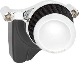 Arlen Ness Mini 22 Degree Air Cleaner Kit In Chrome Finish For Harley Davidson Delphi Injected 2001-2015 Softail, 2004-2017 Dyna (Excl. 2017 FXDLS) & 2002-2007 FLT/Touring Models (600-025)