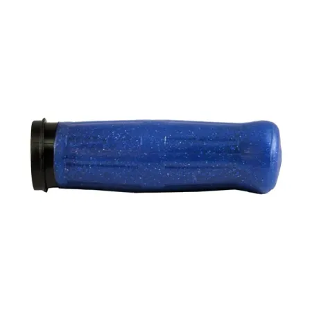 Avon Old School Coke Bottle Look Grips Blue Sparkle For 2008-2023 Harley Davidson Electronic Throttle Models (OLD-69-SBLUE-FL)