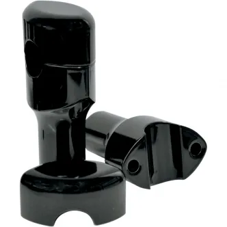 La Choppers 3 Inch Smooth Risers in Black Finish For 1 Inch Handlebars (LA-7402-03B)
