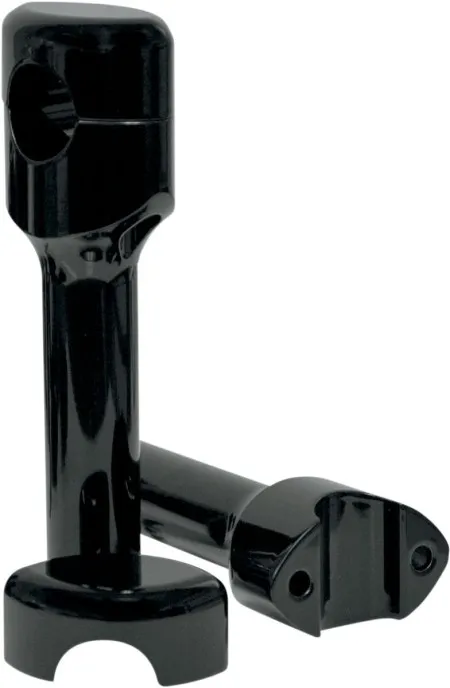 La Choppers 6 Inch Smooth Risers in Black Finish For 1-1/4 Inch Handlebars (LA-7406-06B)
