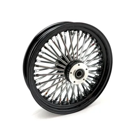 Doss Radial 48 Fat Spoke 3.50 X 16 Dual Flange TUV Front Wheel In Black (052-02532)