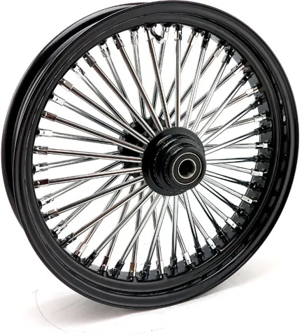 Doss Radial 48 Fat Spoke 3.50 X 18 Single Flange TUV Front Wheel In Black (052-04531)