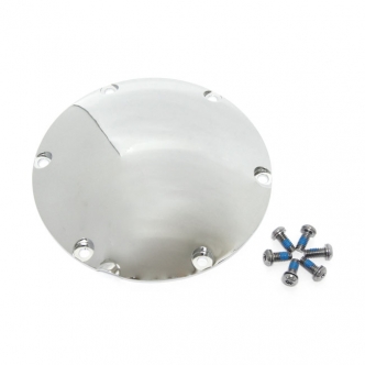 DOSS Domed 6 Hole Derby Cover in Chrome Finish For 2004-2022 XL Sportster, 2008-2012 XR1200 Models (ARM581415)