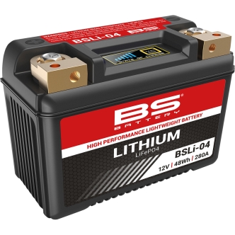 BS Battery BSLI04 Lithium Battery For 2003-2007 V-Rod Models (360104)