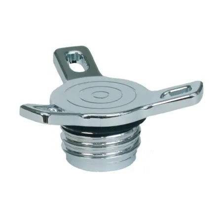 DOSS Non-Vented Gas Cap Spinner in Aluminium Chrome Finish For 1983-1995 Harley Davidson Models (75-044)