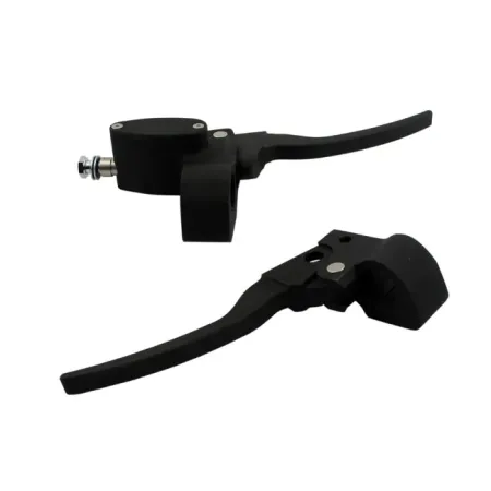DOSS Handlebar Control Kit Cable Clutch & 5/8 Brake Without Switches in Matte Black Powdercoat Finish (63204C)