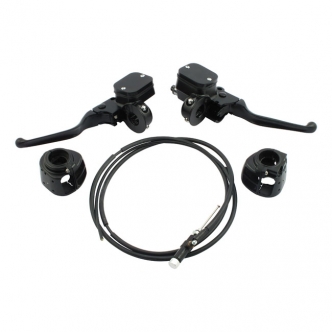 DOSS Handlebar Control Conversion Kit in Black Finish For 1996-2006 XL Sportster Models (ARM765009)