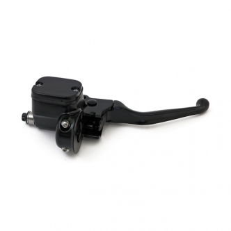 DOSS Handlebar Master Cylinder Assembly 9/16 Inch Bore in Black Finish For Single Disc 1996-2006 B.T., 1996-2003 XL Sportster Models (ARM635049)