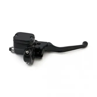 DOSS Handlebar Master Cylinder Assembly 9/16 Inch Bore in Black Finish For Single Disc 1996-2006 B.T., 1996-2003 XL Sportster Models (ARM635049)