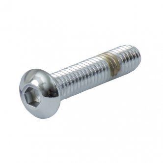 DOSS 1/4-20 x 7/8 Inch Buttonhead Bolt in Chrome Finish (5 Pack) (ARM071205)