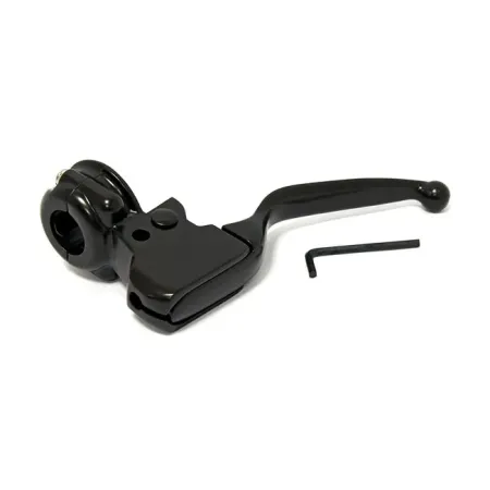 DOSS Handlebar Cable Clutch Lever Assembly in Black Finish For 2008-2013 Touring Models (26-112BK)