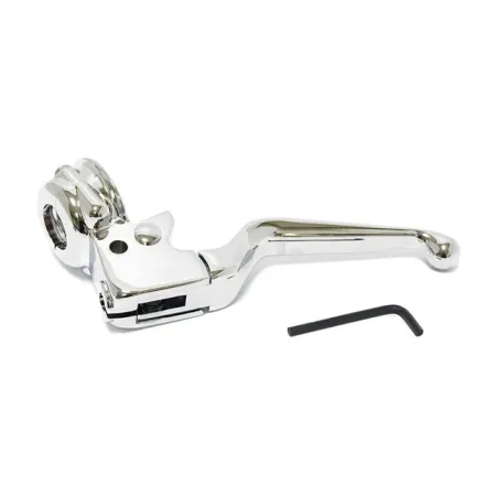 DOSS Handlebar Clutch Lever Assembly in Chrome Finish For 2008-2014 Softail, 2006-2017 Dyna Models (26-156)