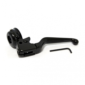 DOSS Handlebar Clutch Lever Assembly in Black Finish For 2008-2014 Softail, 2006-2017 Dyna Models (ARM722555)