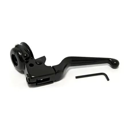 DOSS Handlebar Clutch Lever Assembly in Black Finish For 2008-2014 Softail, 2006-2017 Dyna Models (26-156BK)