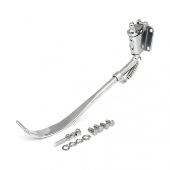 DOSS Standard Length Kickstand With Flat Bottom In Chrome Finish For Harley Davidson 1989-1999 Softail Models (ARM334015)
