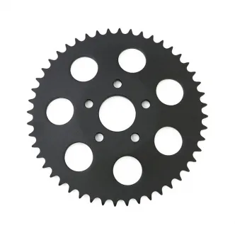 DOSS 48 Teeth Rear Sprocket in Black Finish For 1973-1985 4 Speed Big Twin, 1979-1981 XL Sportster Models (30-228BK)