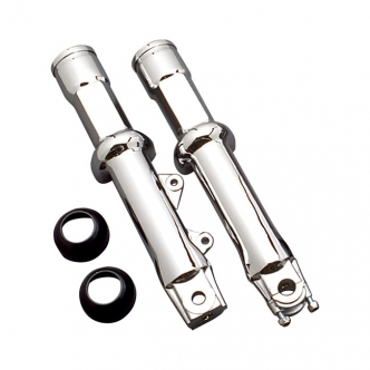 DOSS Single Disc Lower Fork Legs in Chrome Finish For 1984-1999 FXST Softail (Excluding FLST) Models (ARM990109)