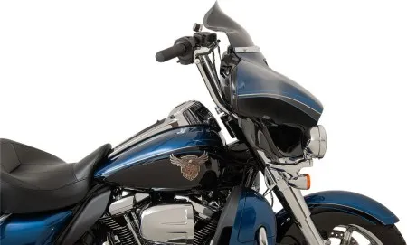 Klock Werks Flare Windshield Dark Smoke Finish 21.5cm (8.5 Inches) 2014-2023 Street Glide & 2014-2025 Tri Glide Models (KWW-01-0210-2014)