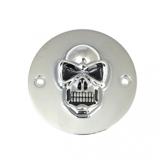 DOSS Vertical Skull Point Cover in Chrome Finish For 1986-2003 XL Sportster Models (ARM465005)