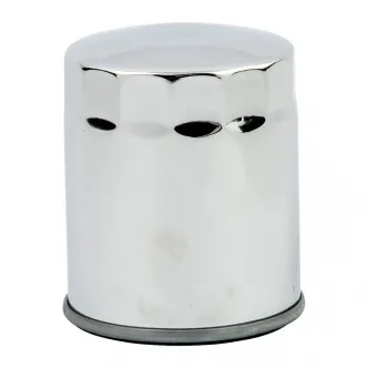 DOSS Magnetic Spin-On Oil Filter in Chrome Finish For 1984-1998 Softail, 1980-1998 FLT, 1982-1994 FXR, Late 1984-2022 XL, 2008-2012 XR1200, 1997-2002 Buell Models (ARM293805)