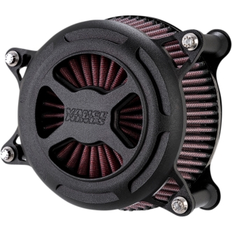 Vance & Hines VO2 X Air Cleaner Kit in Wrinkle Black Finish For 1991-2021 XL Sportster (Excluding XR1200) Models (42059)