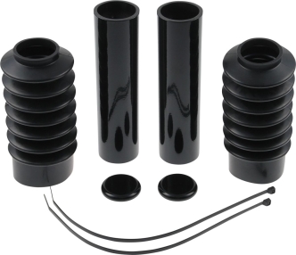 Cult Werk 6 Piece Fork Tube Cover Kit in Gloss Black Finish For 2004-2022 Sportster (Excluding 2011-Up XL1200X/C/CX, 883L, 1200T) Models (HD-SPO058)