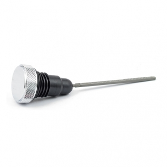 DOSS Plain Oil Tank Fill Plug, With Knurled Dipstick in Chrome Finish For 2006-2017 Dyna (Excluding FLD Switchback) Models (ARM784129)