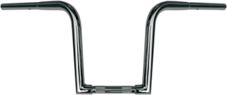 Wild 1 10 Inch Outlaw Z Apehanger in Chrome Finish For 1982-2020 Harley Davidson With Mechanical & E-Throttle (Excluding 1988-2011 Springers) Models (WO610)