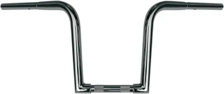 Wild 1 10 Inch Outlaw Z Apehanger in Chrome Finish For 1982-2020 Harley Davidson With Mechanical & E-Throttle (Excluding 1988-2011 Springers) Models (WO610)