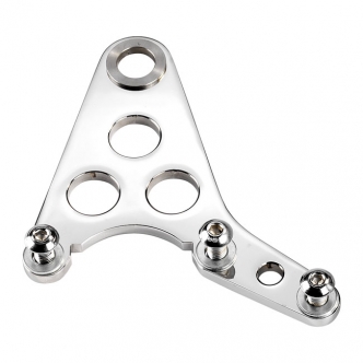 Kustom Tech Super Freni Rear Caliper Bracket in Polished Finish For Bottom Mount Rigid Frames (03-320)