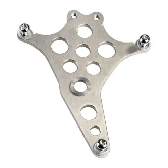 Kustom Tech Super Freni Rear Caliper Bracket in Raw Finish For Top Mount Swingarm With Dual Calipers (03-341)