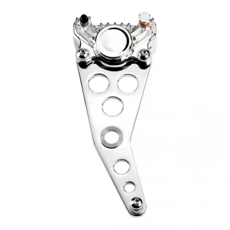 Kustom Tech Super Freni Rear Caliper Bracket in Polished Finish For Top Mount Swingarm (03-330)