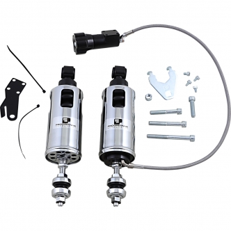 Progressive Suspension 422 Series Standard Duty Shocks With RAP in Chrome Finish For 2000-2017 Softail Models (Excluding FLSTN/I) (422-4104C)