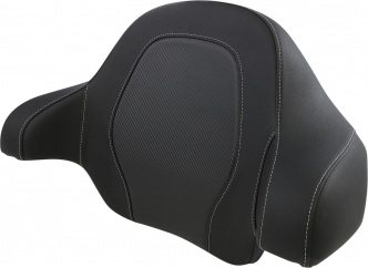 Saddlemen Roadsofa Tour Pak Carbon Look Backrest For Harley Davidson 2014-2023 FLHR, FLHT, FLHX & FLTR Models (814-07-TPACK-CF)