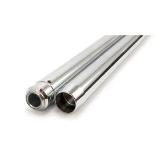 Custom Cycle Standard Length 23 1/4 Inches OAL 35mm Fork Tubes in Chrome Finish For 1983-1986 XL Sportster, 1984-1985 FX Models (T4070)