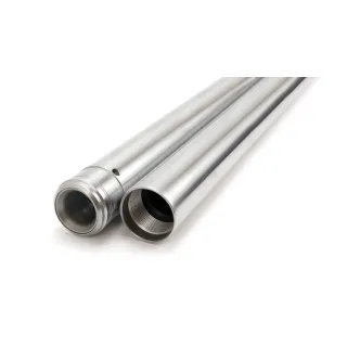 Custom Cycle Standard Length 24 1/4 inches OAL 39mm Fork Tubes in Hard Chrome Finish For 1988-2018 XL Sportster (Except 2016-2018 1200X Forty Eight, 2017-2018 1200CX Roadster), 1987-1994 FXR, 1991-2005 Dyna (Excluding 2000-2005 FXDX) Models (T1345HC)
