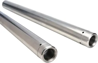 Custom Cycle +6 Inch Over Stock 30 1/4 inches OAL 39mm Fork Tubes in Hard Chrome Finish For 1988-2018 XL Sportster (Except 2016-2018 1200X Forty Eight, 2017-2018 1200CX Roadster), 1987-1994 FXR, 1991-2005 Dyna (Excluding 2000-2005 FXDX) Models (T1348HC)
