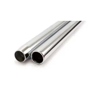 Custom Cycle Standard Length 23 1/2 Inches OAL 35mm Fork Tubes in Chrome Finish For 1973-1974 XL, 1973-1976 FX Models (T4028)