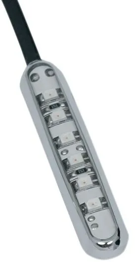 Custom Dynamics 6-LED Magic Spots in Chrome Housing With White Bulbs (MS6WHITEC)
