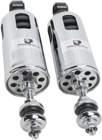 Progressive Suspension 422 Adjustable Heavy Duty Shocks in Chrome Finish for 2000-2017 Softail (Excluding FLSTN/I) Models (422-4002C)