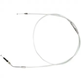 Magnum 75 Inch +8 Over Stock Clutch Cable in Sterling Chromite II Finish For 2014-2021 Indian Chief, Chieftain, Springfield, Roadmaster Models (32308)
