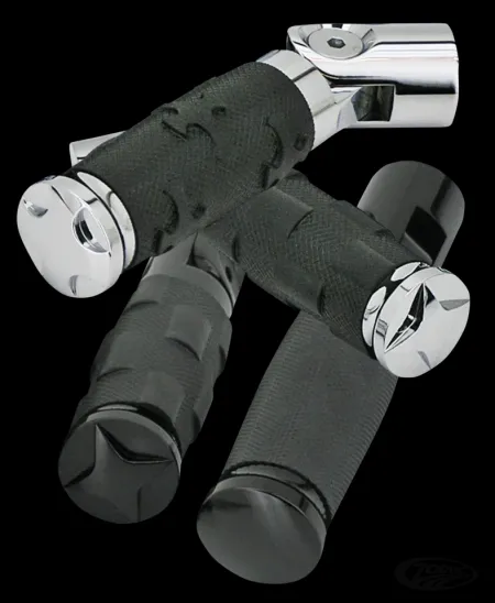 Zodiac Tornado II Footpegs Smooth Design in Chrome Finish (351824)