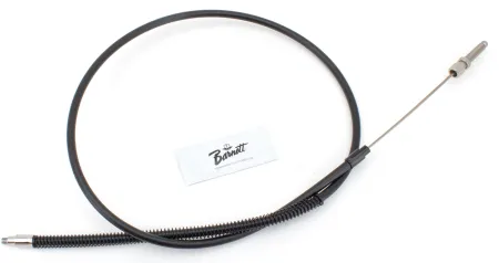 Barnett +8 Inch Clutch Cable 57 Inch Outer Cable Length in Black Finish For 1968-1984 4-Speed Big Twin Models (101-30-10014+08)
