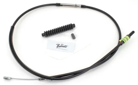 Barnett +8 Inch Clutch Cable 71 Inch Outer Cable Length in Black Finish For 2006-2021 6-Speed Big Twin Models (Excluding 2008-2016 Touring & All Hydraulic Master Cylinder Models) (101-30-10036+08)