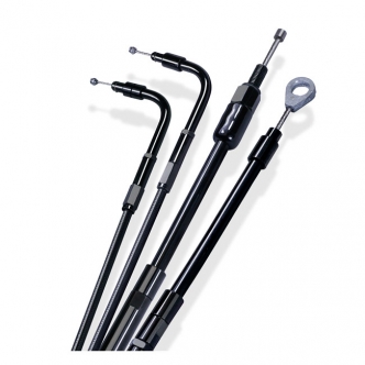Barnett +6 Inch Clutch Cable 69 Inch Outer Cable Length in Stealth Black Finish For 2006-2021 6-Speed Big Twin Models (Excluding 2008-2016 Touring & All Hydraulic Master Cylinders) (ARM147075)