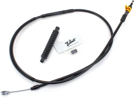 Barnett +2 Inch Clutch Cable 65 Inch Outer Cable Length in Stealth Black Finish For 2006-2021 6-Speed Big Twin Models (Excluding 2008-2016 Touring & All Hydraulic Master Cylinders) (131-30-10036+02)