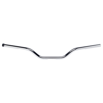 Biltwell Tracker Mid Handlebar In Chrome Finish For Harley Davidson 1982-2023 Motorcycles (excl. 88-11 Springers) (6008-1057)